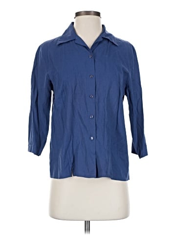 Karen Scott 3/4 Sleeve Button-Down Shirt (view 1)