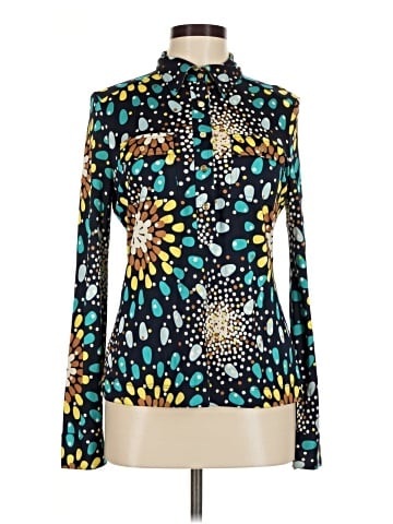 Tory Burch Long Sleeve Silk Top (view 1)