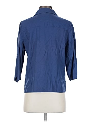 Karen Scott 3/4 Sleeve Button-Down Shirt (view 2)