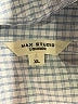 Max Studio Checkered-gingham Blue 3/4 Sleeve Button-Down Shirt Size XL - photo 7