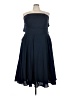 LanTing Bride 100% Polyester Solid Blue Cocktail Dress Size 4X (estimated) - photo 1