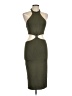 Lulus Solid Green Cocktail Dress Size L - photo 1