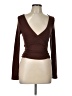 Popular 21 Brown Long Sleeve Top Size L - photo 1