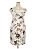 Torrid Floral Ivory Cocktail Dress Size 2X Plus (2) - photo 1