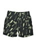 Tea 100% Cotton Tropical Green Black Board Shorts Size 6 - photo 2
