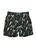 Tea 100% Cotton Tropical Green Black Board Shorts Size 6 - photo 1