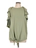 Carole Christian 100% Polyester Green Short Sleeve Top Size L (estimated) - photo 1