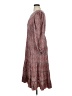 Max Studio 100% Rayon Paisley Gray Pink Casual Dress Size XL - photo 5