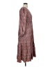Max Studio 100% Rayon Paisley Gray Pink Casual Dress Size XL - photo 4