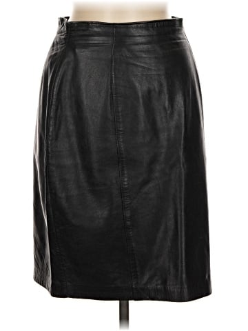 Lord & Taylor Faux Leather Skirt (view 1)