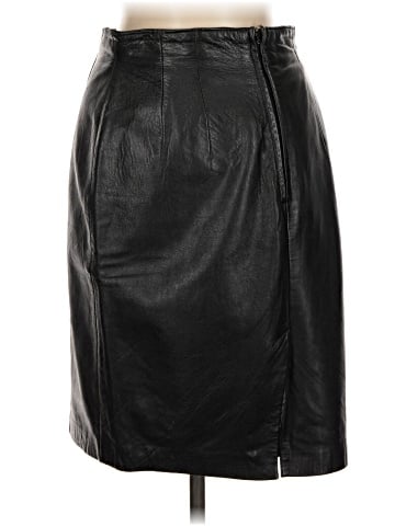 Lord & Taylor Faux Leather Skirt (view 2)