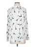 Karl Lagerfeld Paris 100% Polyester Stars Silver Long Sleeve Blouse Size S - photo 1