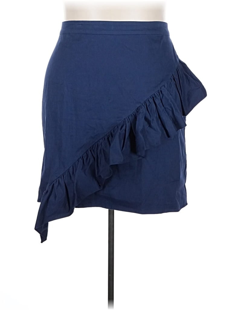 Pre-owned Eloquii Casual Skirt In Blue