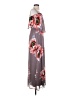 Jodi Kristopher 100% Polyester Floral Gray Casual Dress Size XS - photo 4