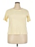 Fashion Bug Yellow Short Sleeve Top Size XXL (estimated) - photo 1