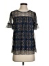 Max Edition Blue Short Sleeve Blouse Size S - photo 1