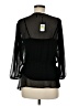 DKNY 100% Polyester Black 3/4 Sleeve Blouse Size M - photo 2