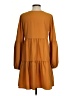 Arolina Solid Brown Casual Dress Size S - photo 2