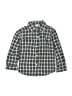 George 100% Cotton Plaid Green Long Sleeve Button-Down Shirt Size 4T - photo 1