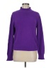J.Crew 100% Cotton Solid Purple Turtleneck Sweater Size M - photo 1