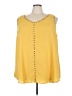 Torrid 100% Polyester Yellow Sleeveless Blouse Size 4X Plus (4) - photo 1