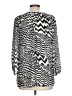 Banana Republic Chevron-herringbone Silver Long Sleeve Blouse Size L - photo 2