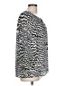 Banana Republic Chevron-herringbone Silver Long Sleeve Blouse Size L - photo 4