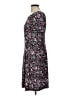 Connected Apparel Floral Black Casual Dress Size 10 (petite) - photo 5