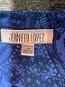 Jennifer Lopez 100% Polyester Paisley Blue Long Sleeve Blouse Size 1X - photo 7