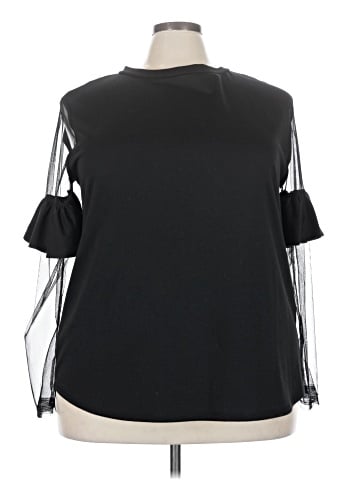 Janette Plus 3/4 Sleeve Blouse (view 1)