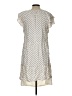Old Navy 100% Polyester Polka Dots Ivory Casual Dress Size L - photo 2