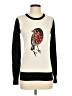 French Connection Graphic Ivory Pullover Sweater Size S - photo 1