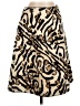 Sassia 100% Polyester Animal Print Gold Casual Skirt Size 2 - photo 1