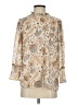 Maison d' Amelie 100% Polyester Paisley Tan 3/4 Sleeve Blouse Size S - photo 1