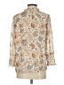 Maison d' Amelie 100% Polyester Paisley Tan 3/4 Sleeve Blouse Size S - photo 2