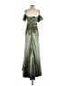 Unbranded 100% Polyester Green Cocktail Dress Size 2 - photo 2