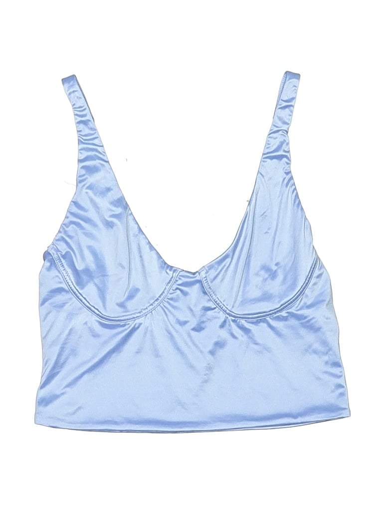 Pre-owned Aerie Swimsuit Top Blue Swimwear