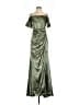 Unbranded 100% Polyester Green Cocktail Dress Size 2 - photo 1
