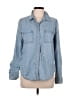 Universal Thread 100% Cotton Blue Long Sleeve Button-Down Shirt Size M - photo 1