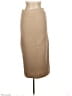 MNG Solid Tan Casual Skirt Size M - photo 2
