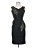 Quiz Graphic Black Cocktail Dress Size EU 36 / US 6 - photo 1