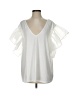 Ashley Stewart White Short Sleeve Blouse Size S (estimated) - photo 1