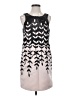 Parker 100% Polyester Graphic Gray Cocktail Dress Size 4 - photo 1