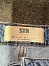 Stradivarius Chevron-herringbone Blue Jeans Size 6 - photo 4