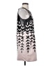Parker 100% Polyester Graphic Gray Cocktail Dress Size 4 - photo 4