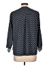 MICHAEL Michael Kors Polka Dots Blue 3/4 Sleeve Blouse Size L - photo 2