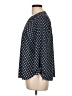 MICHAEL Michael Kors Polka Dots Blue 3/4 Sleeve Blouse Size L - photo 5