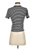 Athleta Stripes Ivory Short Sleeve Turtleneck Size S - photo 2