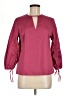 Express Burgundy 3/4 Sleeve Blouse Size M - photo 1