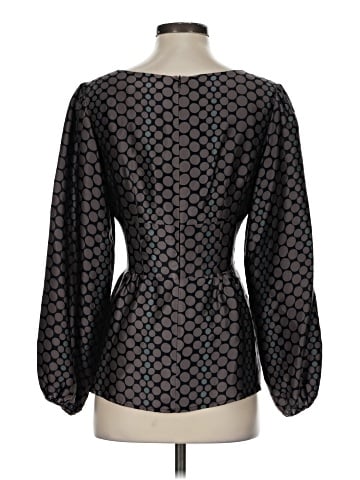 Nanette Lepore Long Sleeve Silk Top (view 2)